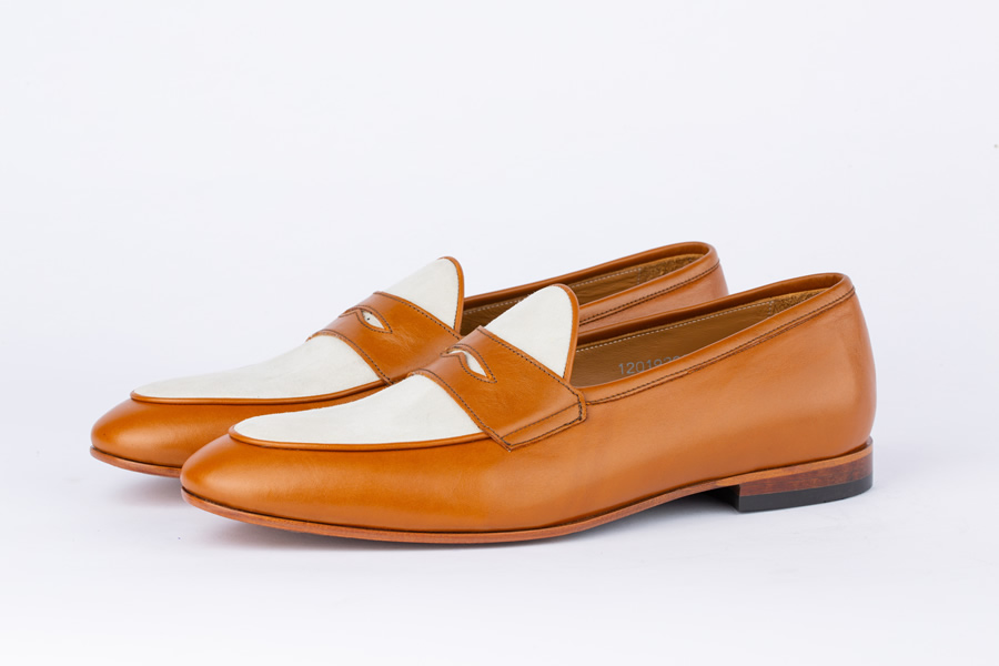 Capri Tan and Beige Loafers